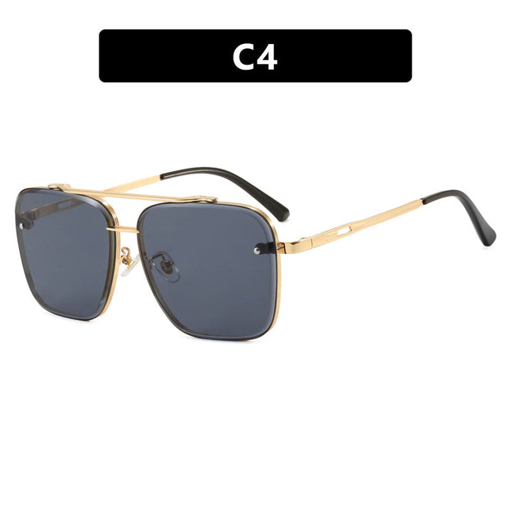 Women square sunglasses with protective lenses and modern metal frame Kalsten