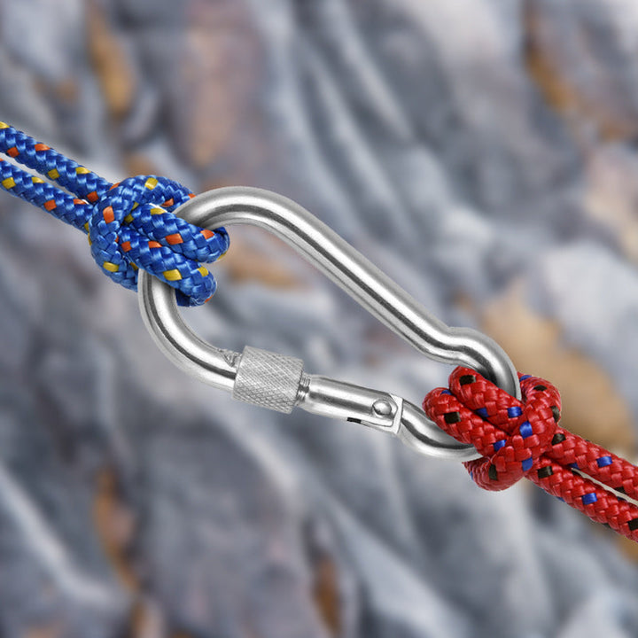 Safety Carabiner With Screw Lock And High Performance Structure Kalsten