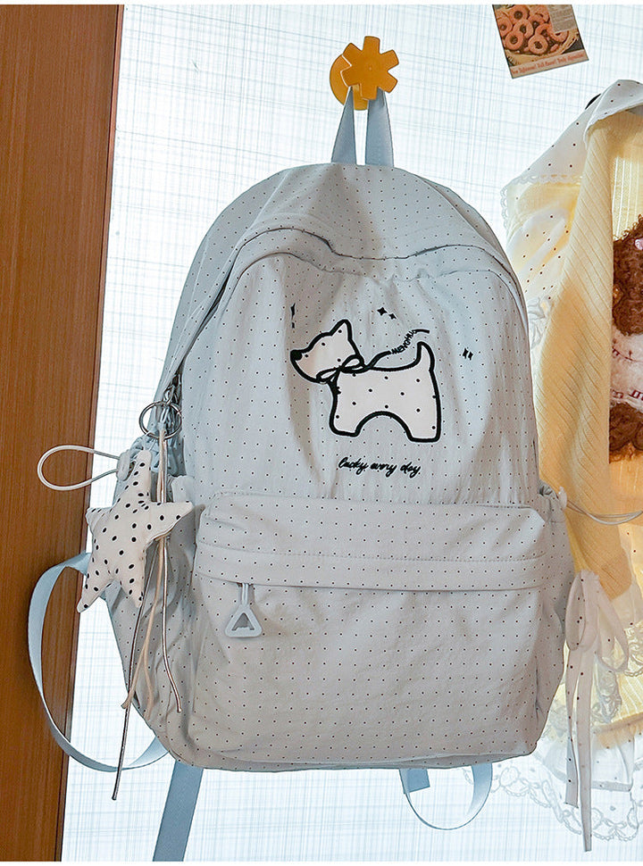 Lightweight Cat Print School Backpack