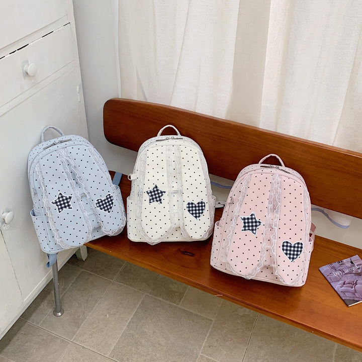 Fashionable Polka Dot Backpack kalsten