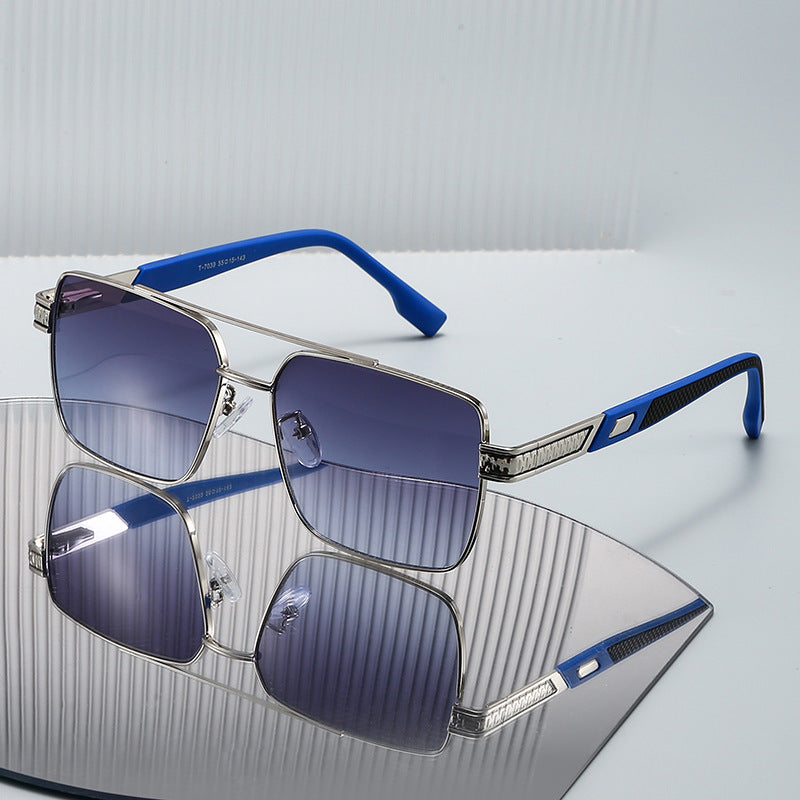 Women's fashionable square sunglasses with stylish rubber temples Kalsten