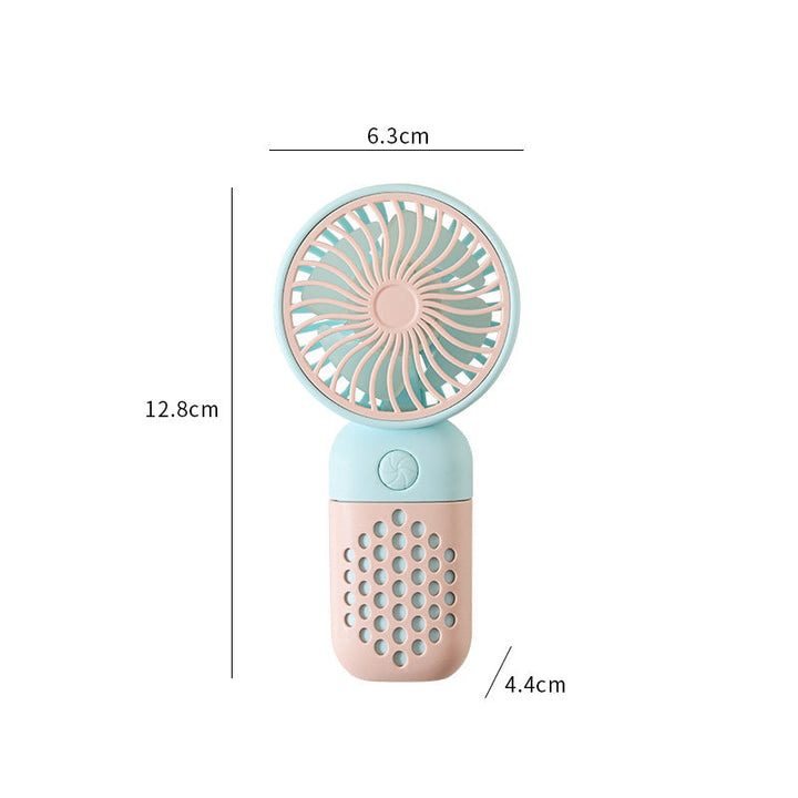 Women's Portable Mini Hand Fan with Ergonomic Handle and USB Charging Function Kalsten