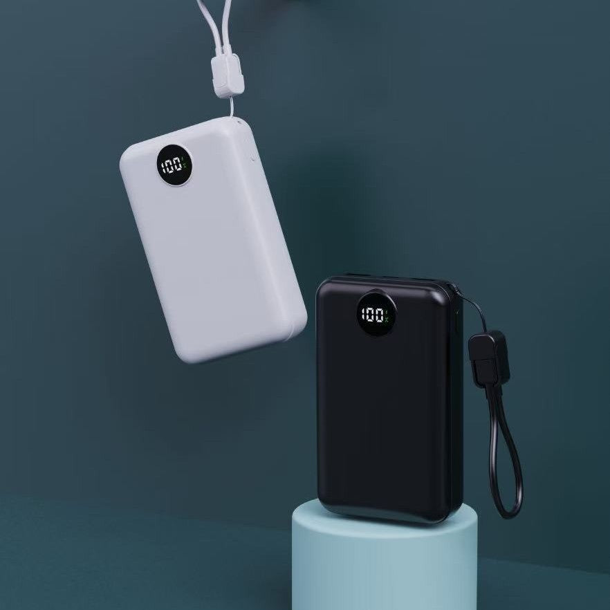 Portable power bank with integrated digital display and intelligent charging function Kalsten