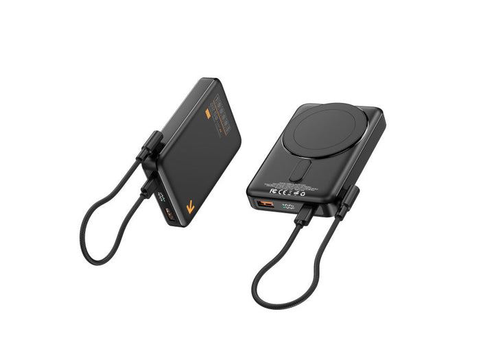Portable power bank with inductive fast charging function and LED display Kalsten