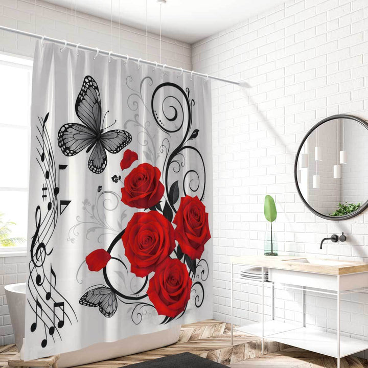 Camping-Themed Shower Curtain Kalsten