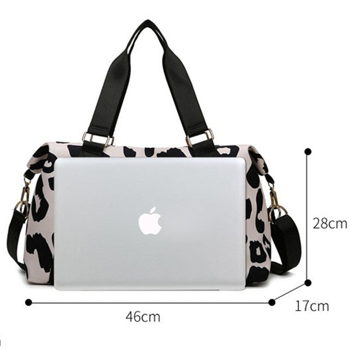 Sporty Tote Bag with Elegant Leopard Pattern Kalsten