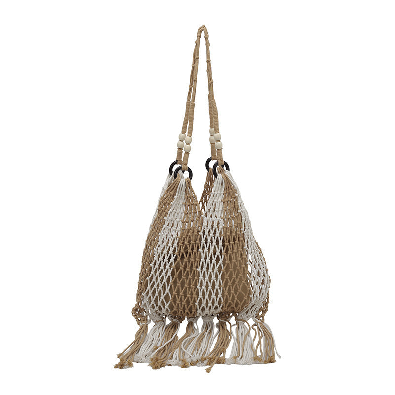 Macrame Tote Bag with Tassels Kalsten