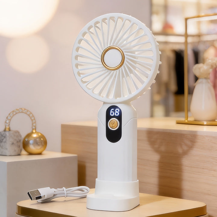 Women's Portable Hand Fan with Digital Display Kalsten    1782815881
