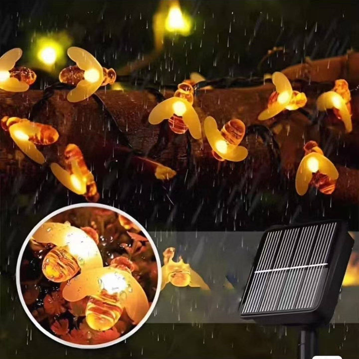 Decorative Bee Solar String Lights Kalsten