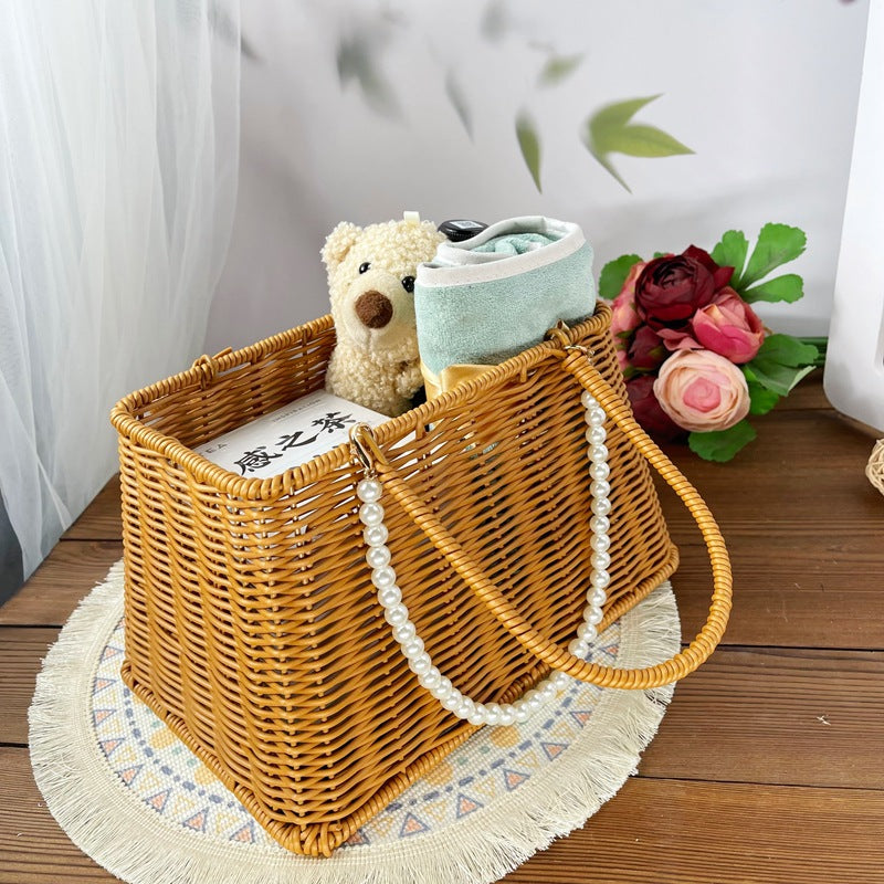 Women Diamond-shaped Handheld Basket Kalsten