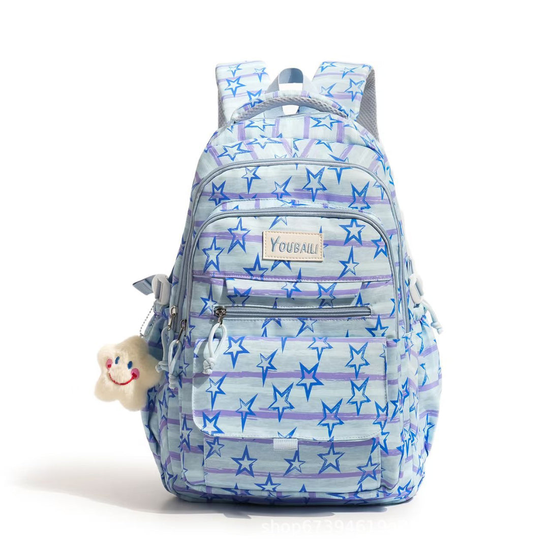 Star-Printed Casual Backpack Kalsten