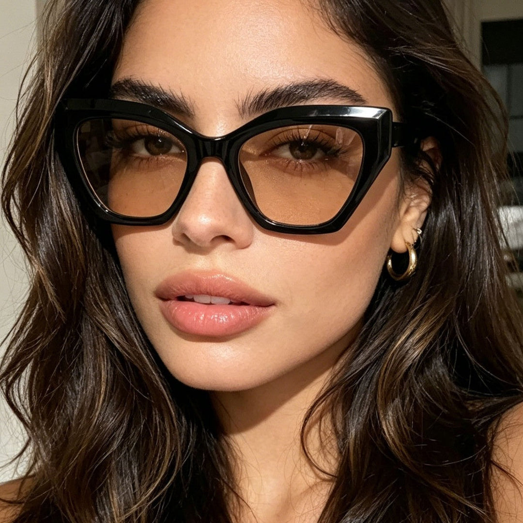 Women's fashionable sunglasses with elegant cat-eye design and durable frame Kalsten