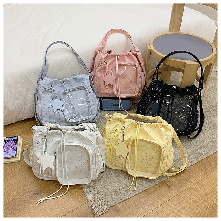 Stylish Multi-Pocket Drawstring Tote Bag Kalsten