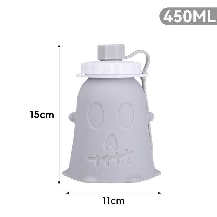 Unisex silicone drinking bottle with ghost design Kalsten
