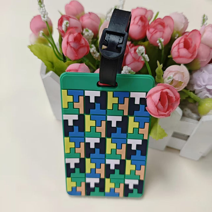 Unisex Geometric Patterned Luggage Identifier Kalsten