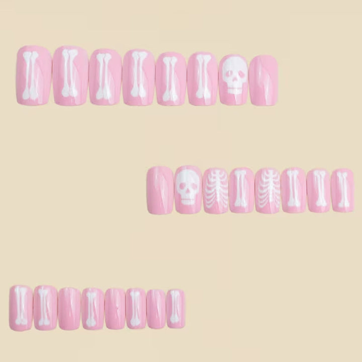 Halloween-Themed Skeleton Nail Art Kalsten