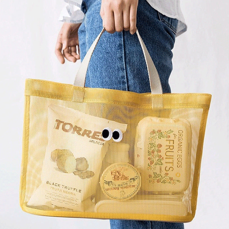 Practical beach bag with mesh structure Kalsten