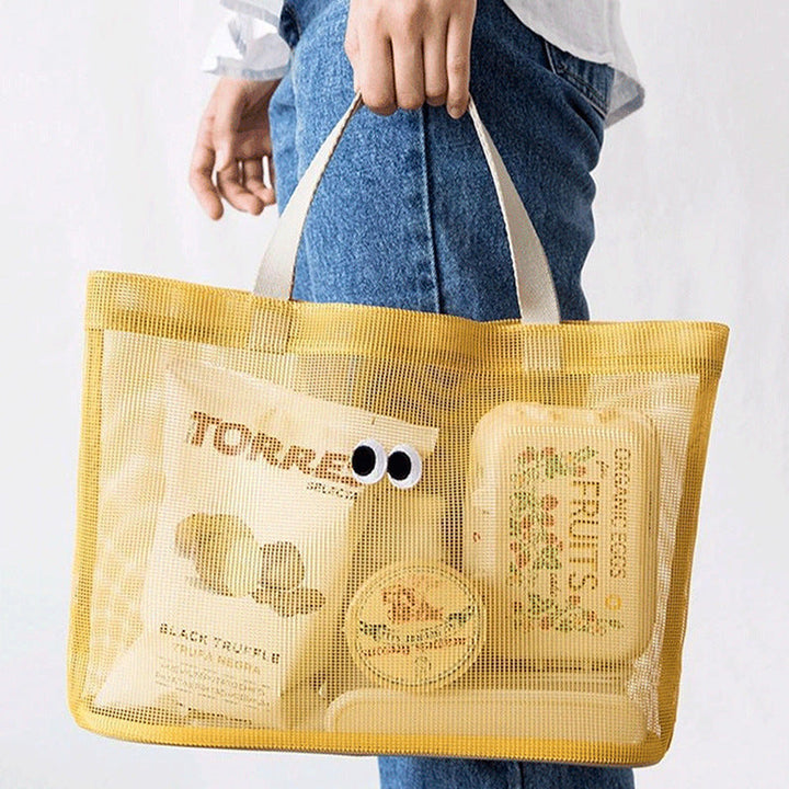 Practical beach bag with mesh structure Kalsten