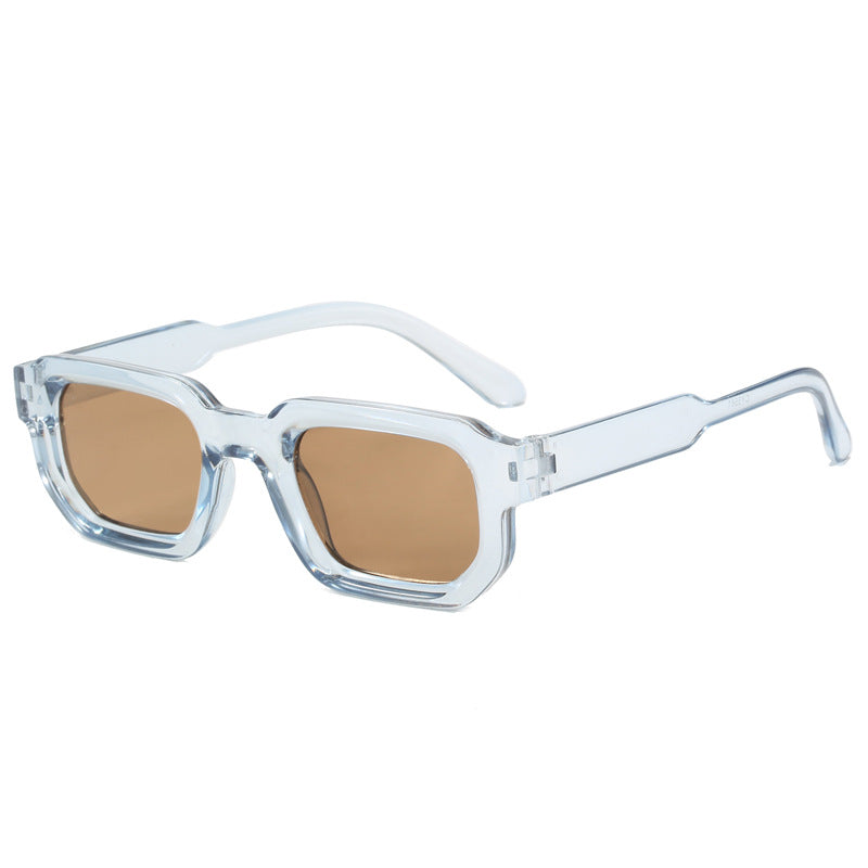 Women's fashionable square sunglasses with clear frame Kalsten
