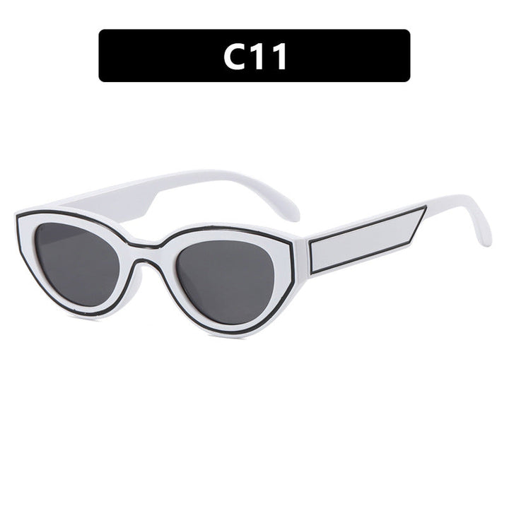 Women Cat-Eye Sunglasses with sturdy transparent frame and protective UV filter Kalsten