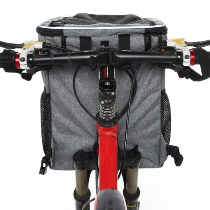 Front-Mounted Pet Carrier Bike Bag with Secure Leash Breathable Mesh Padded Base Reflective Trim Kalsten