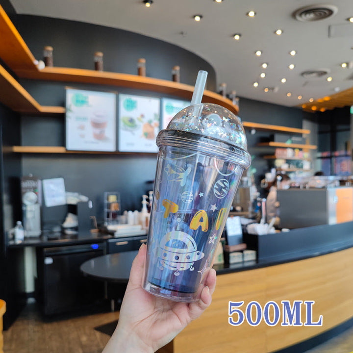 Ladies personalized drinking cups with child-friendly astronaut design Kalsten