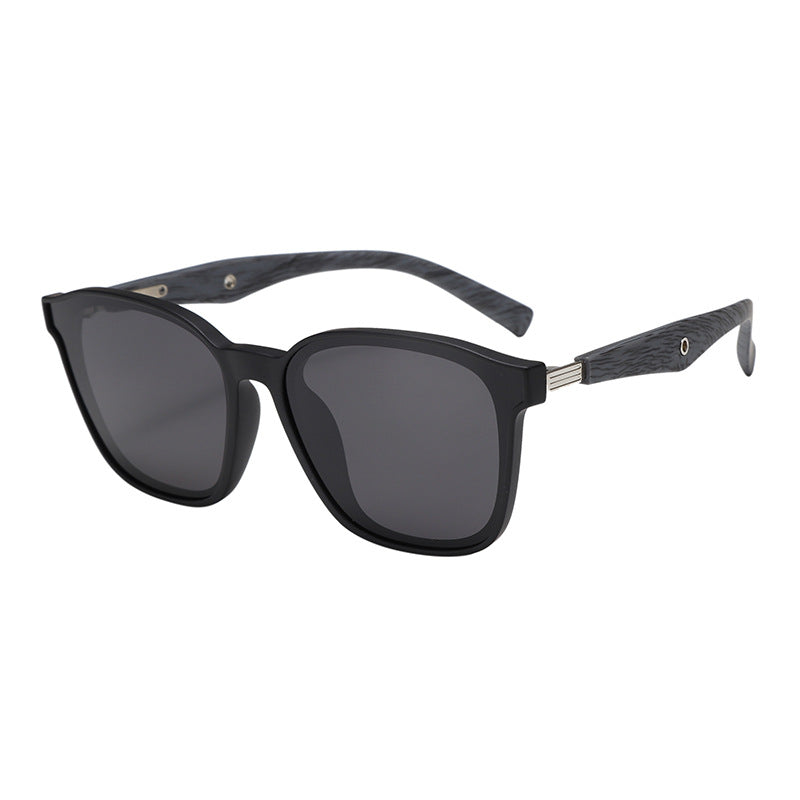 Women stylish oversized sunglasses with wooden accents Kalsten