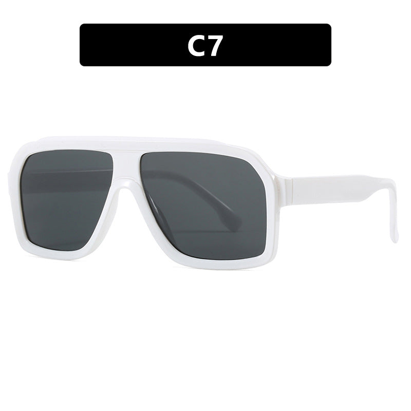 Women's large square sunglasses in a modern design with a sturdy frame Kalsten