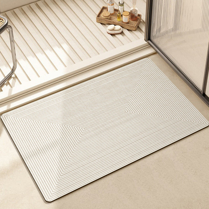 Modern Textured Bath Mat Kalsten