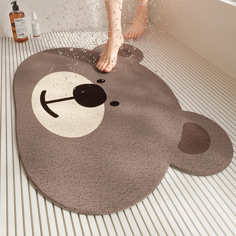 Playful Pet-Themed Bath Mat Kalsten