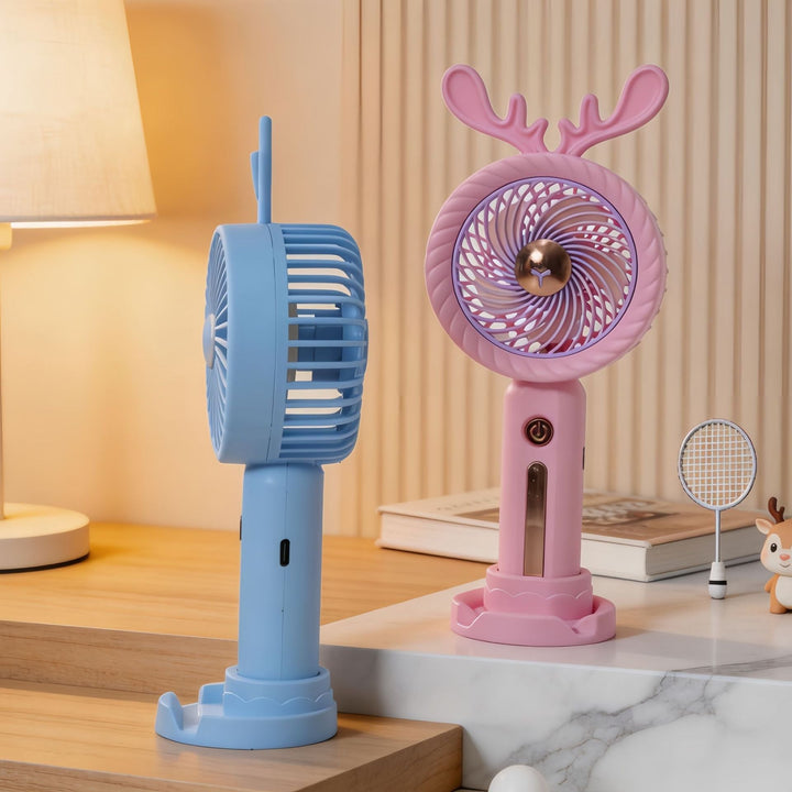 Ladies portable handheld fan with innovative antler design Kalsten