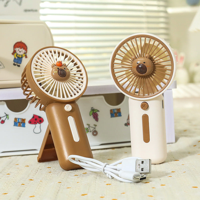 Ladies Portable Handheld Fan in Playful Animal Design Kalsten