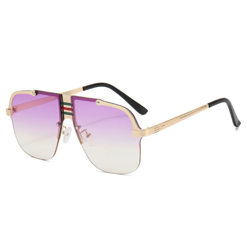 Women's Oversized Sunglasses with unique gradient lenses and striking metal frame Kalsten