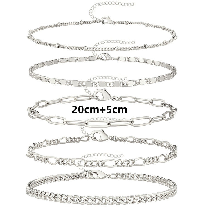 Adjustable Multi-Style Anklet Set Kalsten
