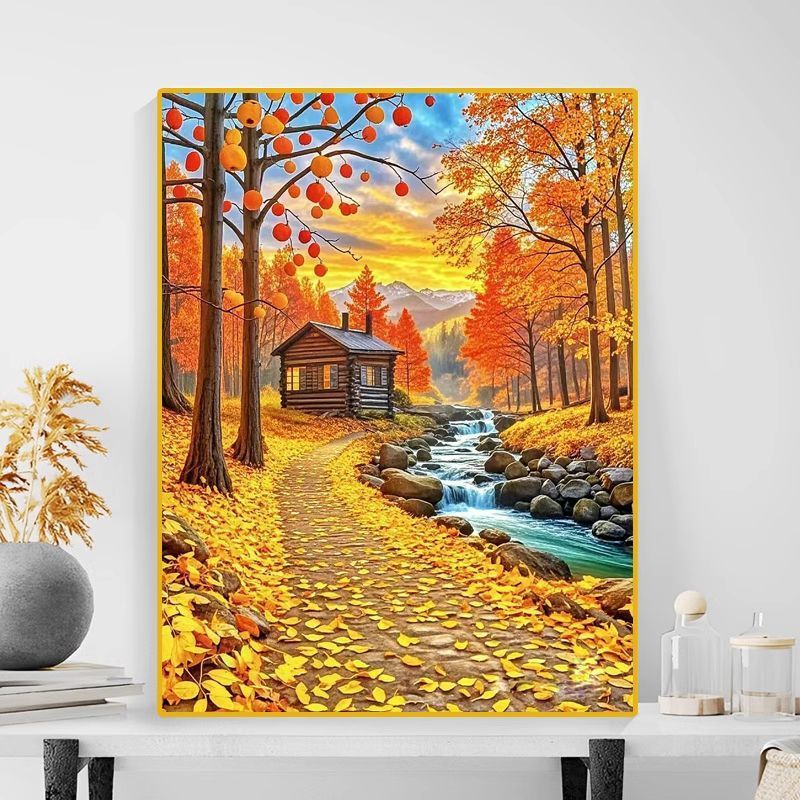 Autumn Landscape Canvas Art Print Kalsten