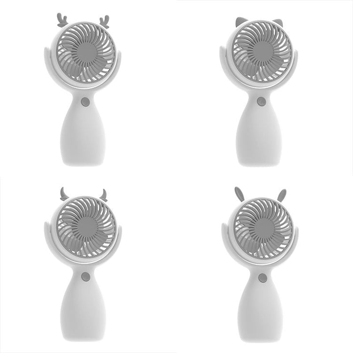 Unisex Portable Hand Fan with Animal Ears Design Kalsten