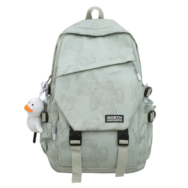 Playful Character Print School Backpack Kalsten