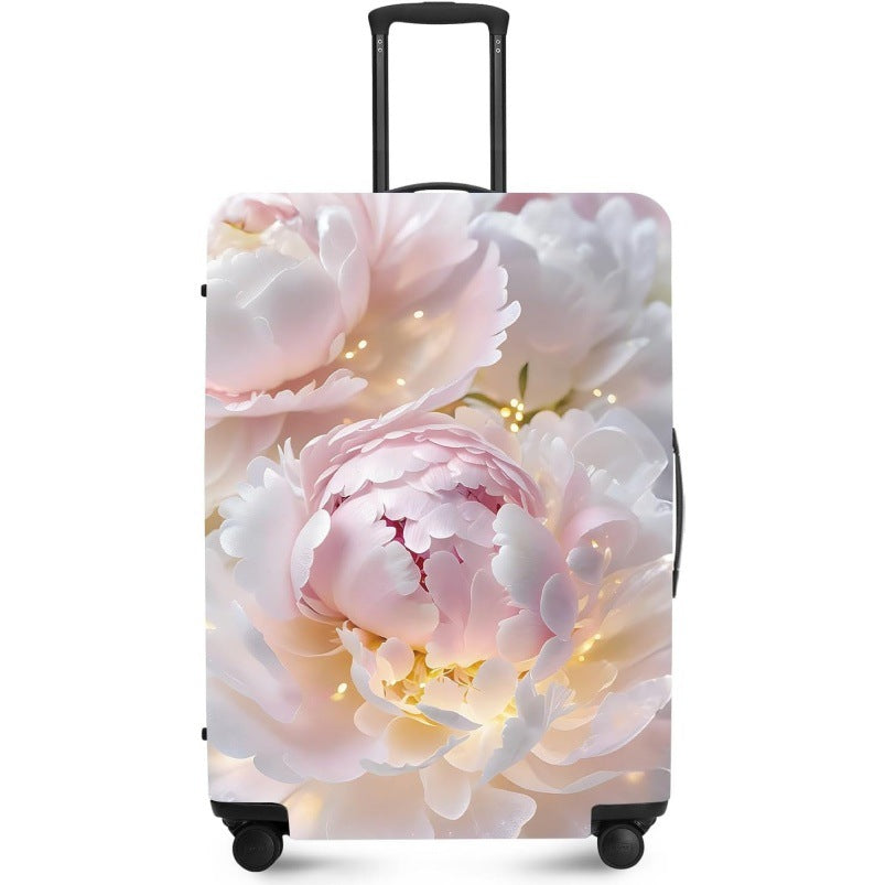 Unisex nan elastic suitcase cover with UV-resistant motif print and zip opening Kalsten