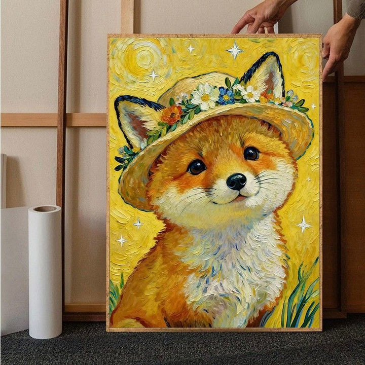 Whimsical Bunny Canvas Art Print Kalsten