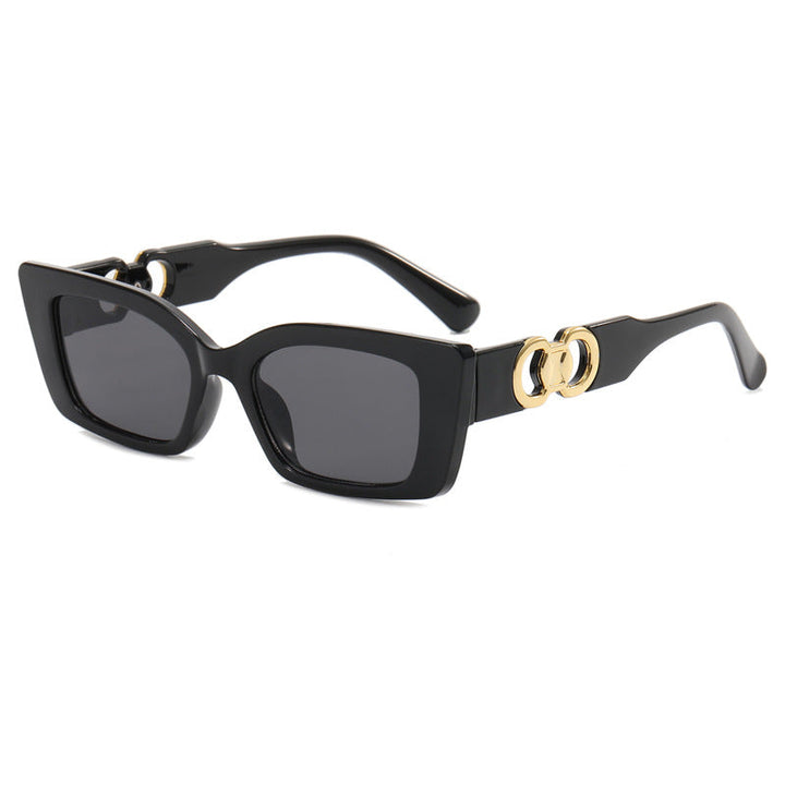 Women's fashionable square sunglasses with glamorous accents Kalsten