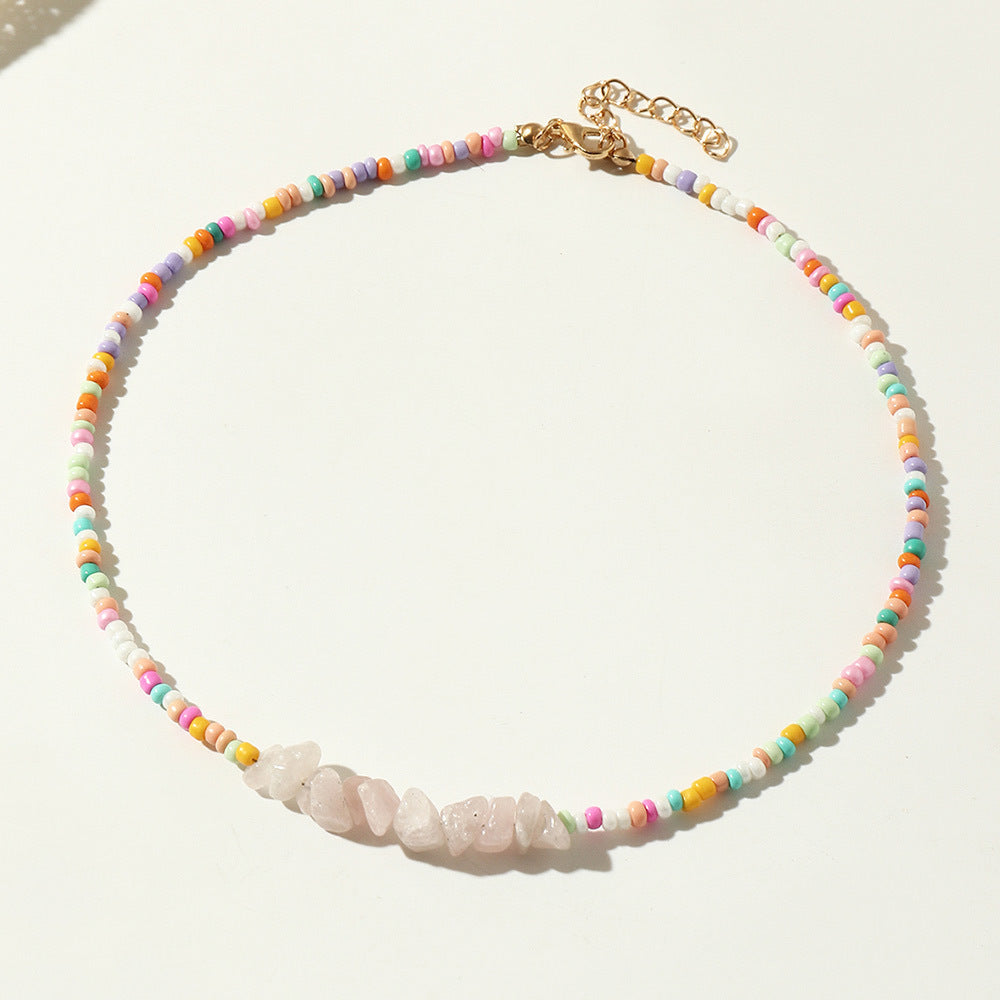 Pearl and Beaded Choker Necklace Kalsten