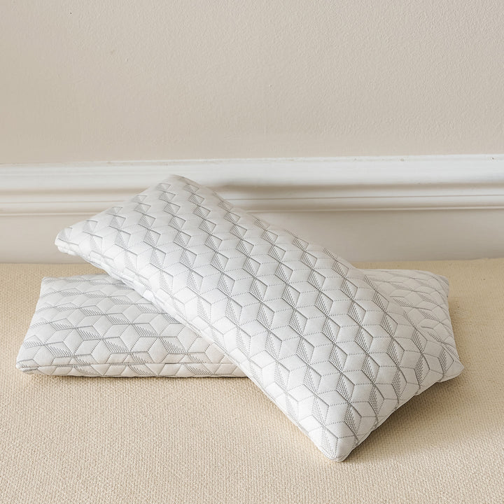 Long-format neck support pillow with breathable cover Kalsten