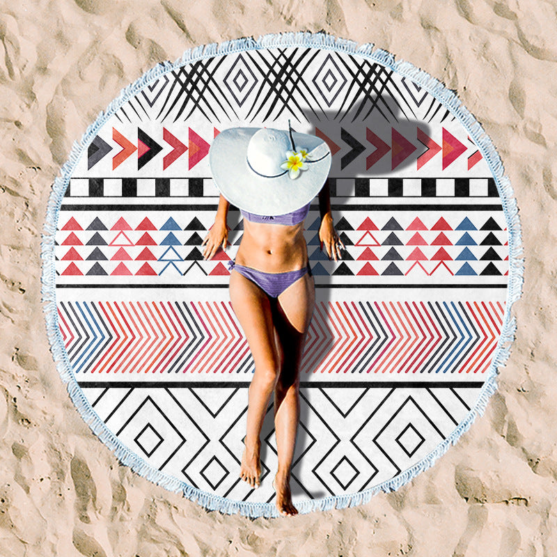 Rundstrand towel with floral pattern Kalsten