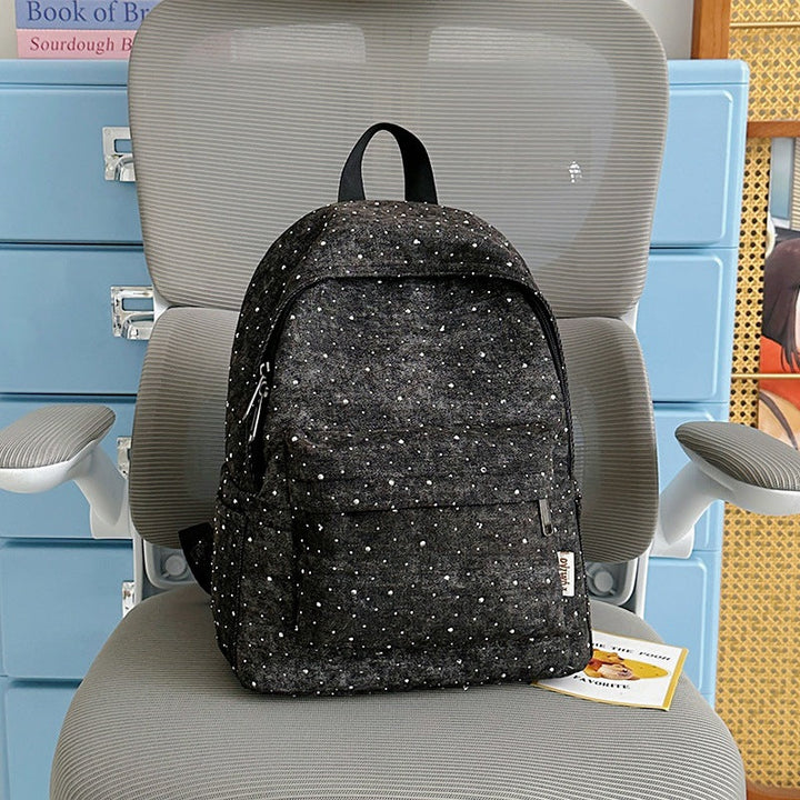 Casual Lightweight Backpack with Polka Dot Design Kalsten