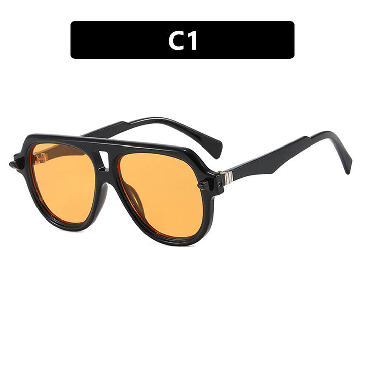 Women's rectangular sunglasses with modern frame and polarized lenses Kalsten