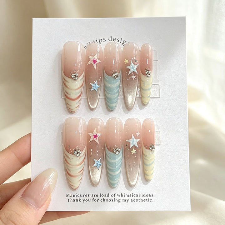Whimsical Nail Art Press-On Set Kalsten