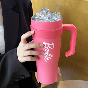 Women Practical Insulated Drinking Bottle with Integrated Carry Handle Kalsten