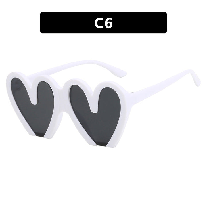 Women's Heart-Shaped Sunglasses with Durable Plastic Frame and UV Protection Kalsten