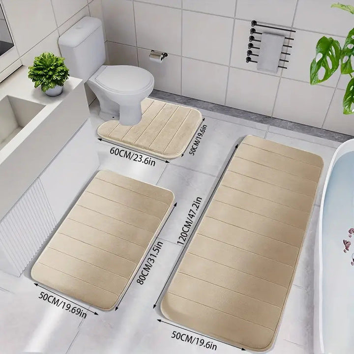 Soft Comfort Absorbent Bath Mat Set Kalsten