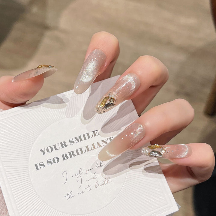 Glitter-Embellished Press-On Nail Extensions Kalsten